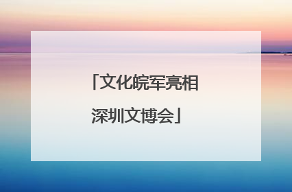 文化皖军亮相深圳文博会